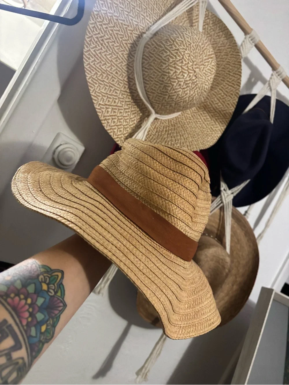 Sonoma Tan Straw Sun Hat with Brown Band